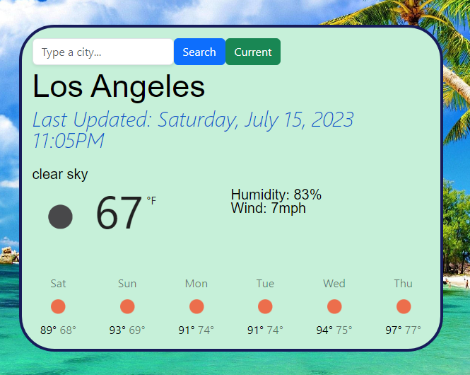 weather app project